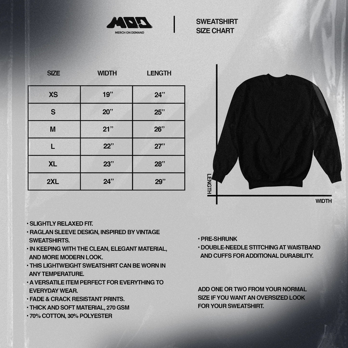 BLOCK SWEATSHIRT IN WHITE