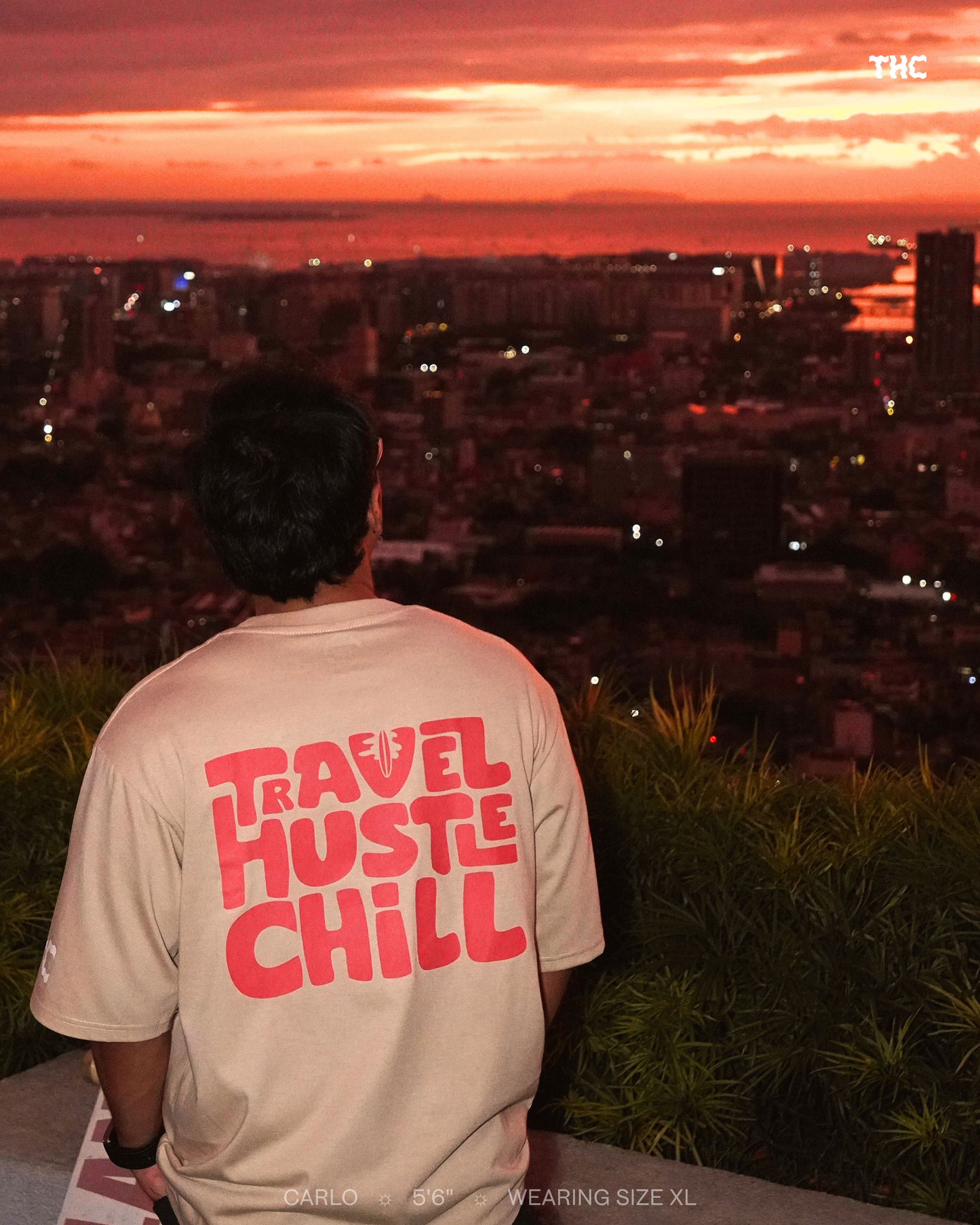 RIDE THE WAVE T-SHIRT IN BEIGE