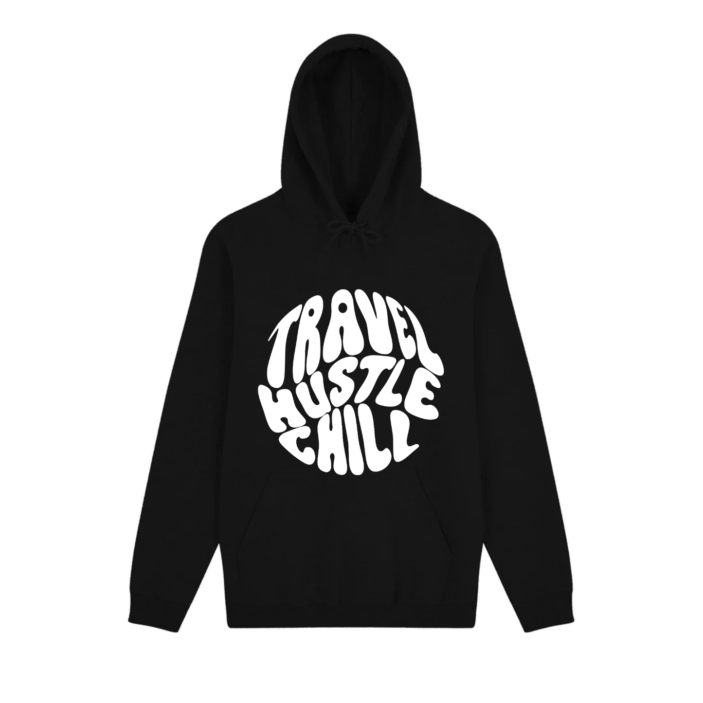 EXHALE HOODIE IN BLACK