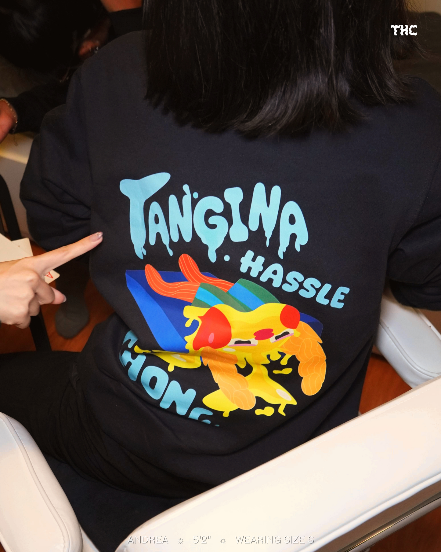 TNGNA HASSLE CHONG SWEATER IN BLACK