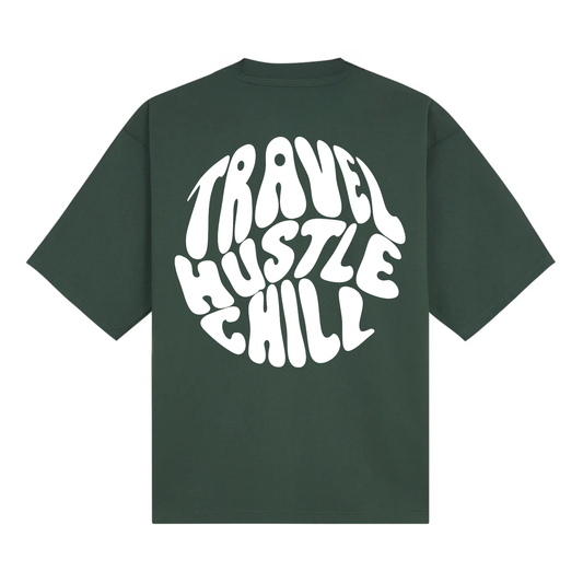 THC EMBLEM T-SHIRT IN DARK GREEN