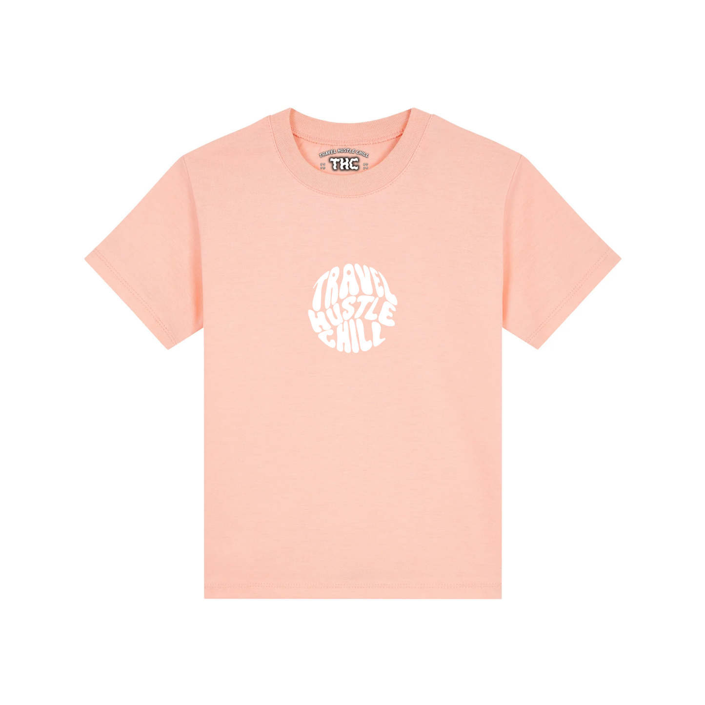 EXHALE KIDS TEE IN PEACH