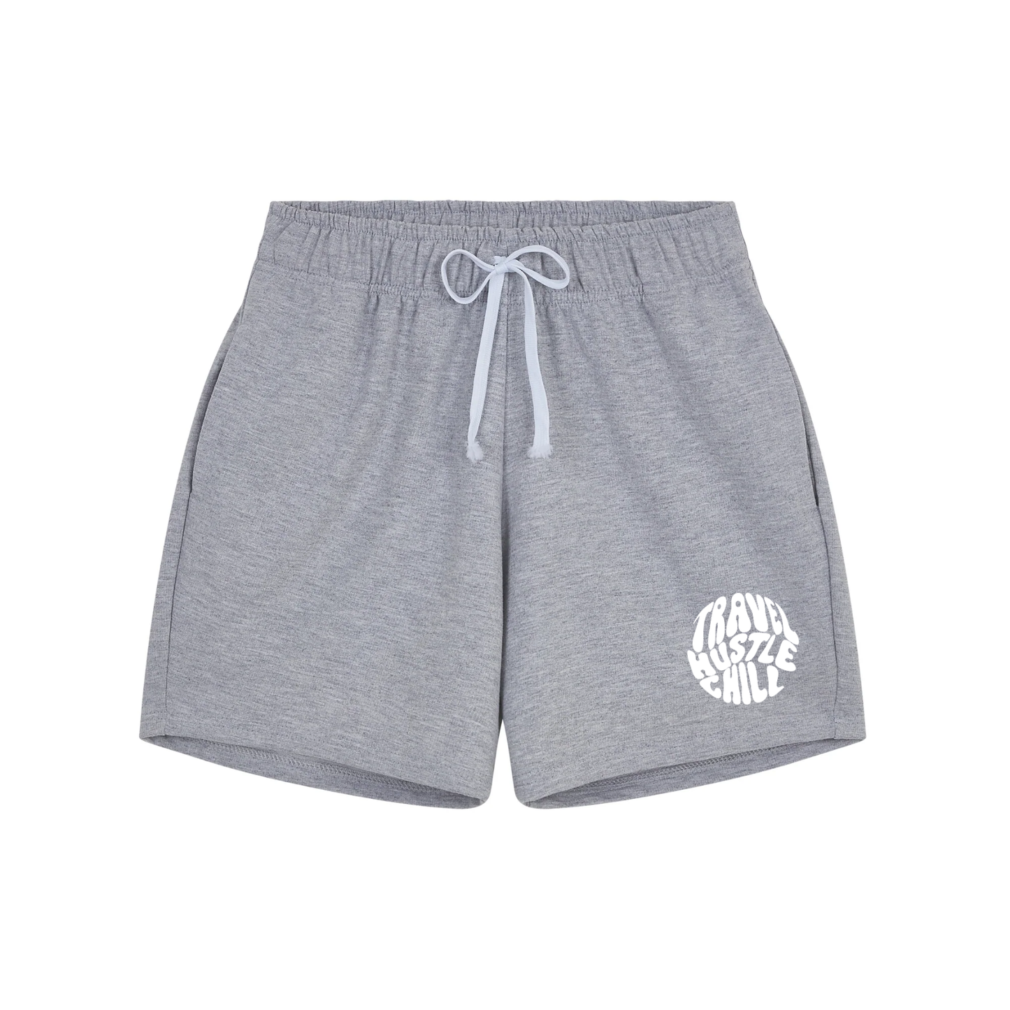 LEFT EMBLEM SHORTS IN GRAY