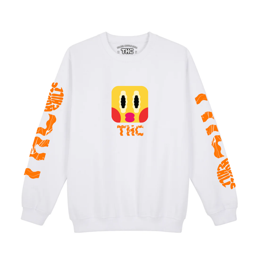 BLOCK SWEATSHIRT IN WHITE