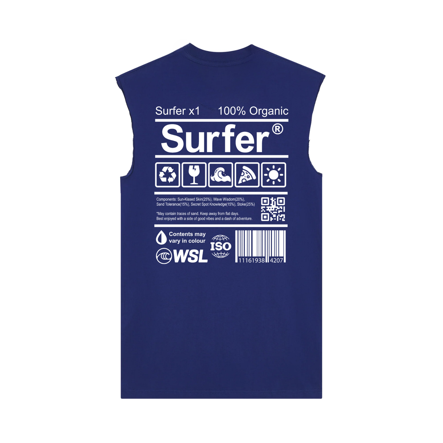 SURFER MUSCLE SHIRT IN BLUE