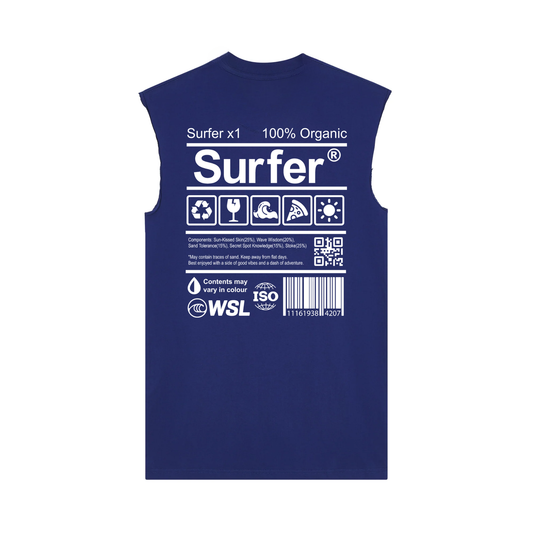 SURFER MUSCLE SHIRT IN BLUE