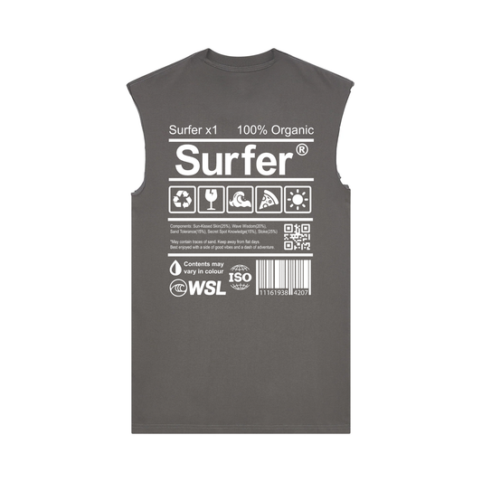 SURFER MUSCLE SHIRT IN GRAY