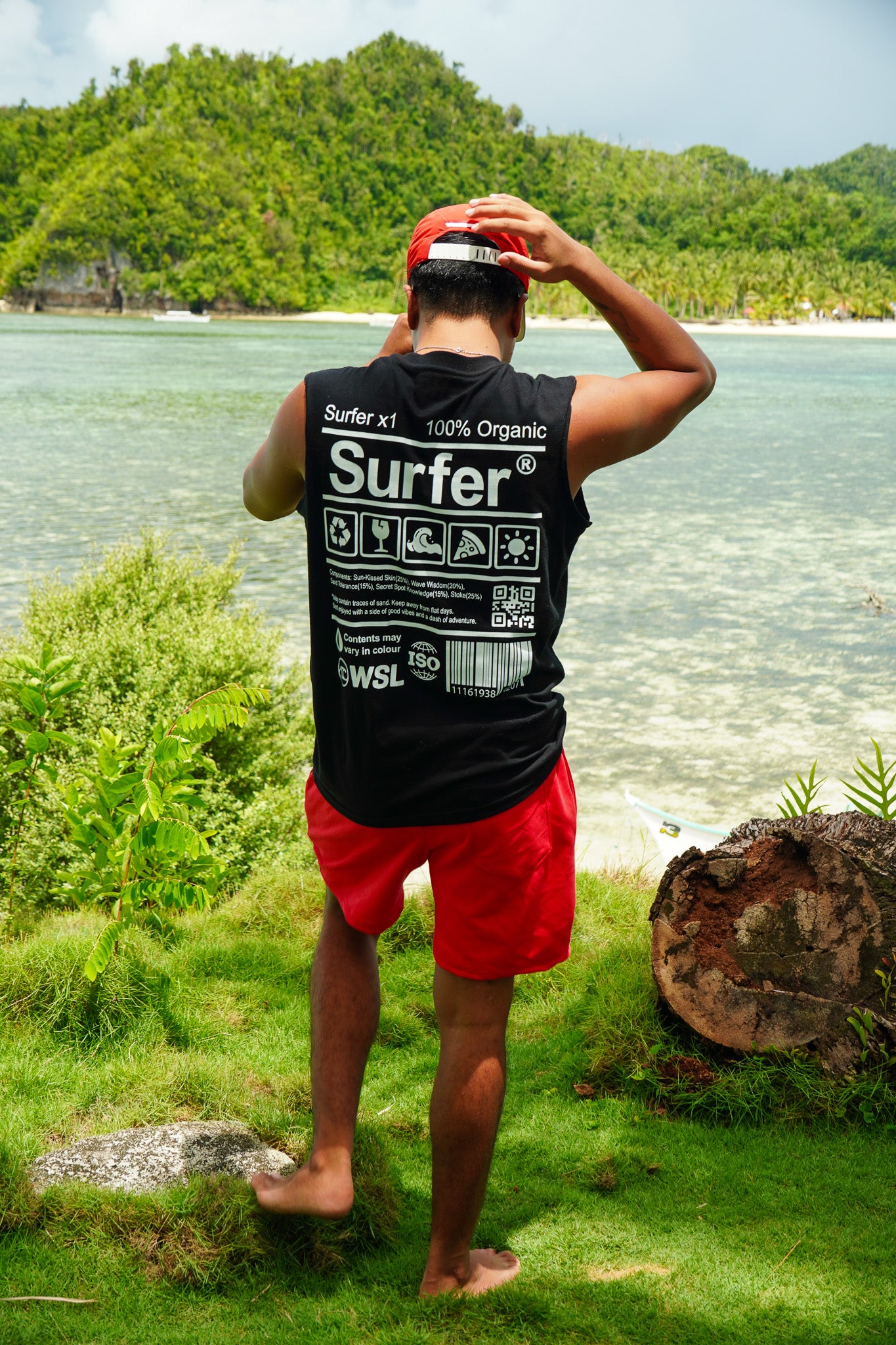 SURFER MUSCLE SHIRT IN BLACK