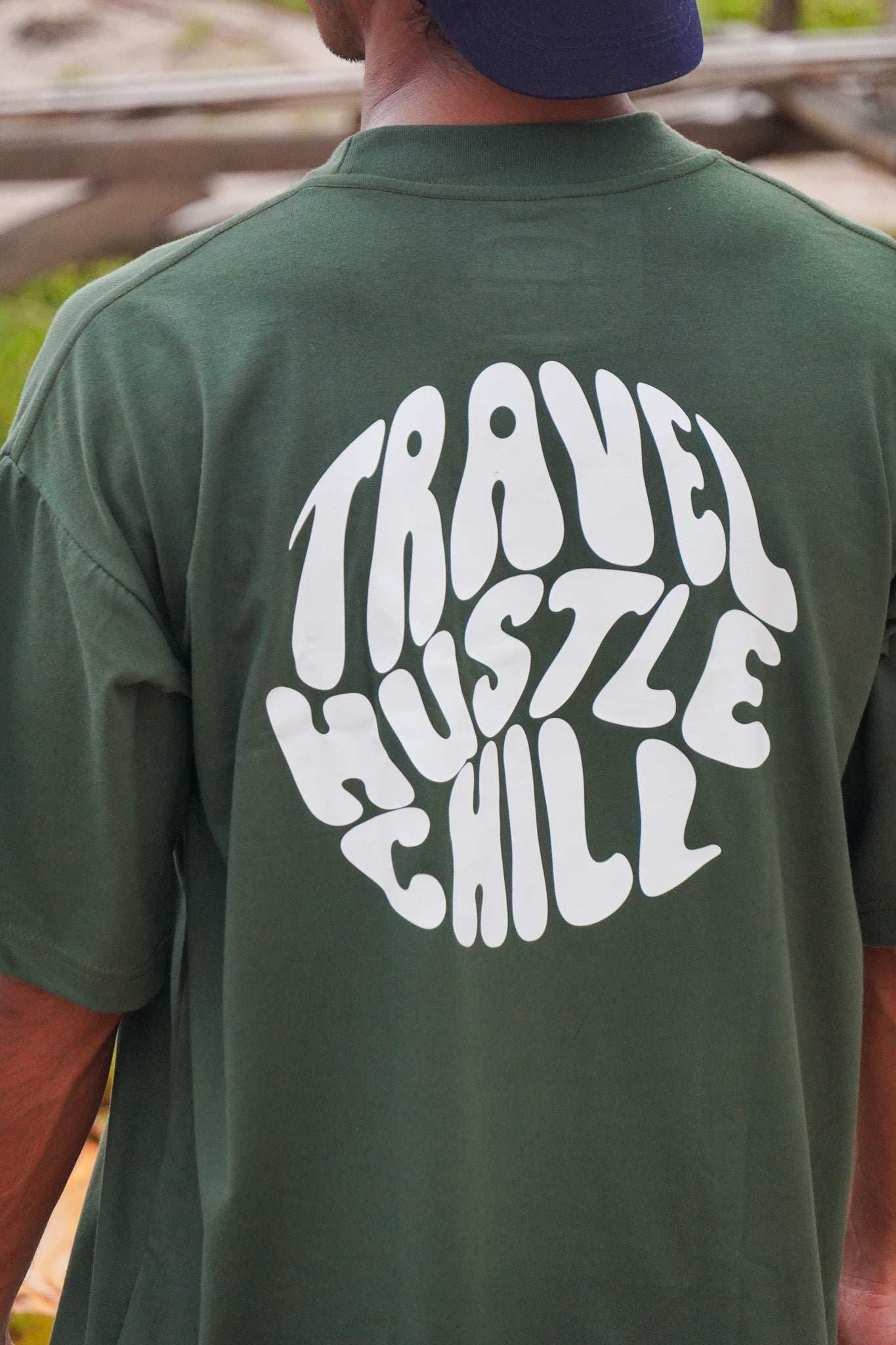 THC EMBLEM T-SHIRT IN DARK GREEN